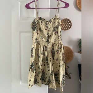 Hell bunny clock and butterfly dress small